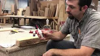 How to repair a splinter on the edge of your live edge table