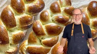 CHALLAH enriched eggy, buttery, delicious bread!