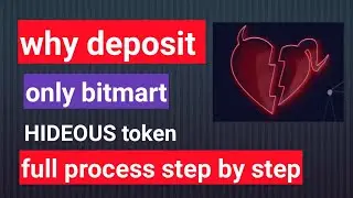 how to deposit hideous token bitmart only