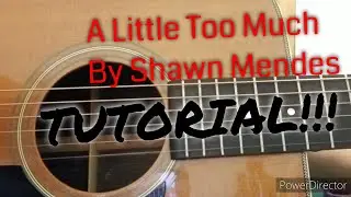 A LITTLE TOO MUCH BY SHAWN MENDES - Simple Fingerstyle Guitar Tutorial - Travis-Style Picking