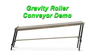Gravity Roller Conveyors Demo Video