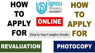 HOW TO APPLY FOR REVALUATION & PHOTOCOPY OF ANSWER SHEET ONLINE [STEP BY STEP COMPLETE DETAILS]