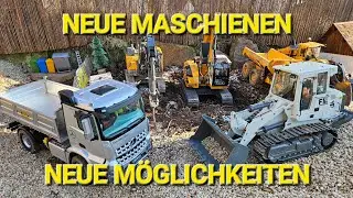 Ein Dorf entsteht Teil2 / LKW BAGGER KETTEN RAUPE 6x6 MULDENKIPPER