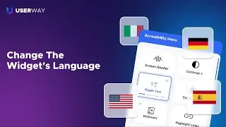 UserWay Tutorial - Change Your Widget's Language