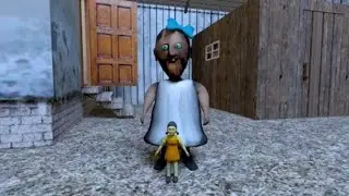 Playing as squid game doll vs secret door challenge in granny house #trending #viralvideo #granny