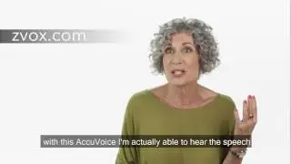 How ZVOX AccuVoice Speaker Uses Hearing Aid Technology To Make TV Voices Clear.