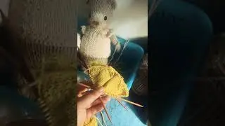 ถักเสื้อแบบ topdown#knitting #handmade #ตุ๊กตาถัก #ตุ๊กตาหมี