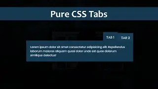 How to create pure CSS Tabs | HTML & CSS