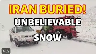 Unbelievable Extreme Snowfall Buries Iran After 10 Years of Drought | Old Machines vs Heavy Snow
