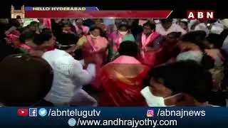 MLA Rega Kantha Rao Dance In GHMC Election Campaign | ABN telugu
