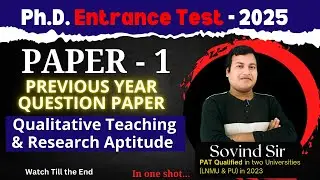 🔥Crack Ph.D. PAT 2025 with PYQ Analysis 📘 | Know What Examiners Ask 🎓