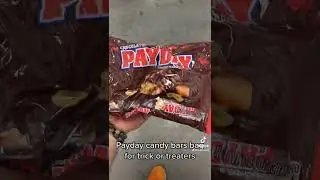 PAYDAY Chocolate Covered Peanut Caramel Snack Size Candy Bars, Halloween #shorts