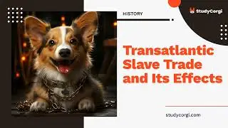 Transatlantic Slave Trade and Its Effects - Research Paper Example