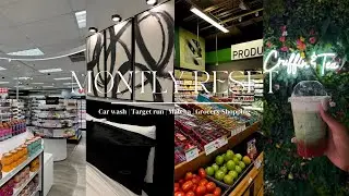 MONTHLY RESET: Resetting for the new year | Matcha run, car wash, target run, grocery restock +more