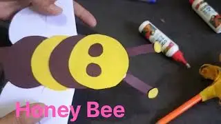 How to make a paper Honey bee #craftpaper #diy#honeybee#easy#videoviral 