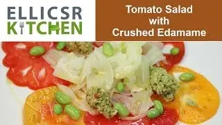 Tomato Salad with Crushed Edamame