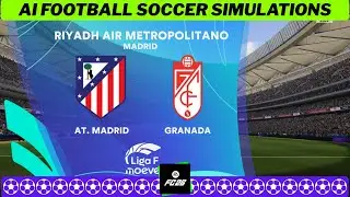ATL&Eacute;TICO MADRID vs GRANADA ⚽ Liga F 2025/26 Matchday 17 🟩 EA FC26 Simulatio