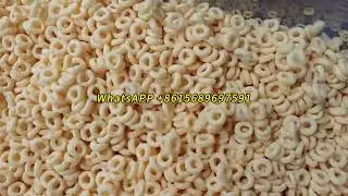 Onion Puffs Corn Snack Extruding Machine Equipment Line Ring Puffed Food Maker Manufacturer Plant