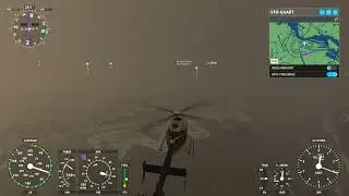 Helicopter sneeuw Amsterdam