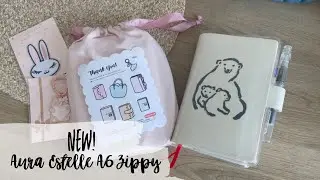Hobonichi Techo Cover Switch ft. Aura Estelle Zippy Case