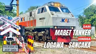 DOUBLE TRACK‼️Perlintasan Kereta Api JPL 42 Kramatjegu Sidoarjo | Palang Wantech Standar #railroad 