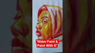 Я сделала свою собственную краску из цветов 🌺 | Никакой покупной краски #shortsfeed #art #artwork...