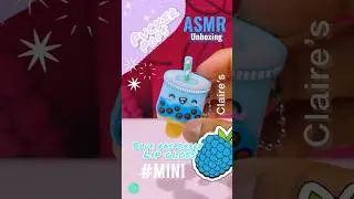 Pucker Pops | MINI Blue Raspberry Boba 🔵🧋LIP GLOSS✨Unboxing😱 #asmr #shorts #makeup