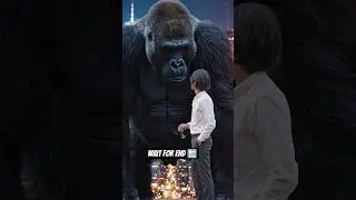 Giant Gorilla in City #ai #funny #explore #trending #animals #comedy#shorts #fyp  #gorillas #new