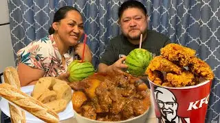 HOMEMADE KFC FRIED CHICKEN + INDIAN MUTTON CURRY FOR LUNCH