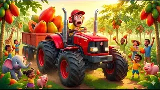 Babe Monkey&rsquo;s Crazy Papaya Harvest! Trouble on the Way Home & Smart Rescue | Babe MonkeyLife