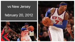 Carmelo Anthony 11 pts vs New Jersey Nets Highlights (february 20, 2012)