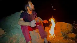 Solo Camping on Wolf Mountains in Dark #nature #camping  