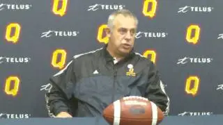 Pat Sheahan (Queen's Gaels) Pre Game Media Availablity