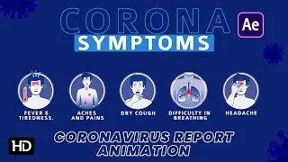 Coronavirus (COVID19) Report Animation Design In Adobe After Effects