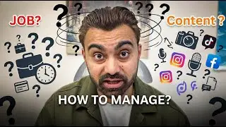 How To Manage a Full-Time Job & Daily Content Creation (Real Life Routine)