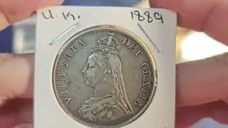 haul of silver coins, medal and street fighter coin
