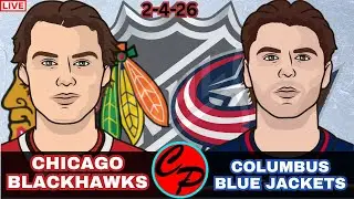 CHICAGO BLACKHAWKS vs COLUMBUS BLUE JACKETS NHL HOCKEY LIVE GAME CAST & AUDIO
