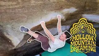 1st climb since A4 pulley 🙌 Hollow Mountain Dreaming (V7) at Frontline, Sydney.