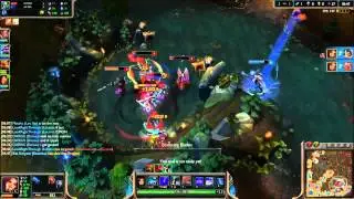 League Of Legends Katarina Level 5 Pentakill + Dragon Steal