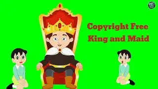 Green screen King And Maid Animation|Copyright Free king animation|Cartoon Maker