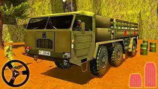US Army Cargo Transport Truck Driving - Offroad Military Drive Simulator | Android Gameplay