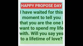 HAPPY PROPOSE DAY#love #lovestatus #valentine #propose_status #proposed_day #trending #pyar #latest