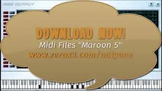 Cant Stop - Maroon 5 - Midi File (OnlyOne)