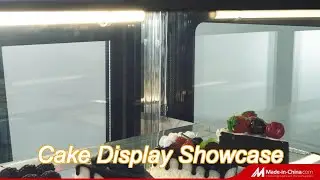 mini customized glass door display chiller refrigerator cabinet cake showcase hcs-08f