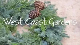 DIY  🌲 Holiday Greenery Wreath || West Coast Gardens