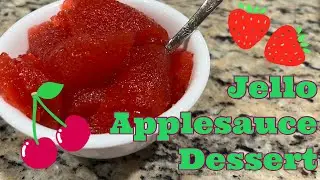 Jello Applesauce Dessert - Easy, Fun, & Kid Friendly Recipe!  Great to make and take! Jello Salad