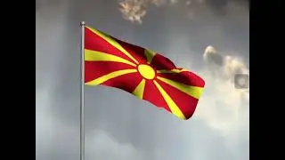Kutlesh flag (North Macedonia) Flag Flying 🇲🇰