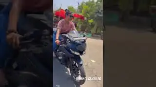 Cute ridergirl riding R15 V3 viral status video || #shorts #viral