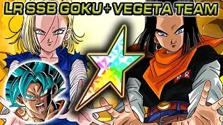 100% EZA TEQ ANDROIDS ON LR SSB GOKU + VEGETA TEAM! Dragon Ball Z Dokkan Battle