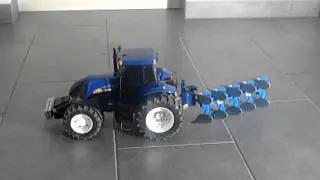 RC Bruder, charrue Lemken sur New Holland T8040